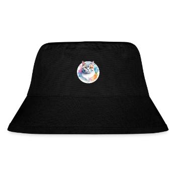 British Shorthair Watercolor - Stanley/Stella Recycled Bucket Hat - black - Front