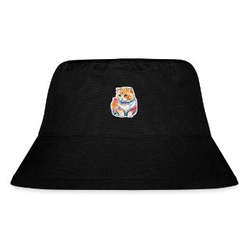 Scottish Fold Scottish Fold-Eared Cat - Stanley/Stella Recycled Bucket Hat - black - Front
