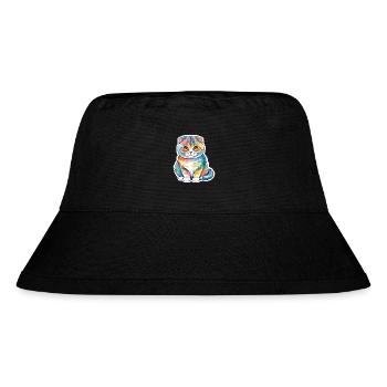 Scottish Fold Scottish Fold-Eared Cat - Stanley/Stella Recycled Bucket Hat - black - Front