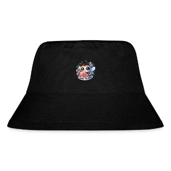 Save The Bees Cute Bee Collecting Pollen Earth Day - Stanley/Stella Recycled Bucket Hat - black - Front