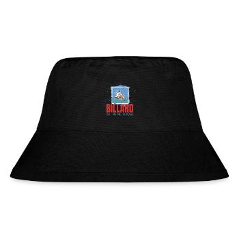 Billard ist meine Droge - Stanley/Stella recycelter Bucket Hat - Schwarz - Vorne