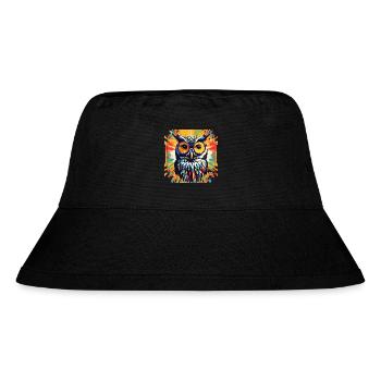 Popart Owl - Stanley/Stella Recycled Bucket Hat - black - Front