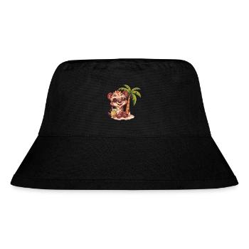 Hyena Summer Vacation - Stanley/Stella Recycled Bucket Hat - black - Front