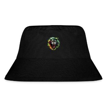 Schattenläufer und Kraftprotz - Stanley/Stella recycelter Bucket Hat - Schwarz - Vorne