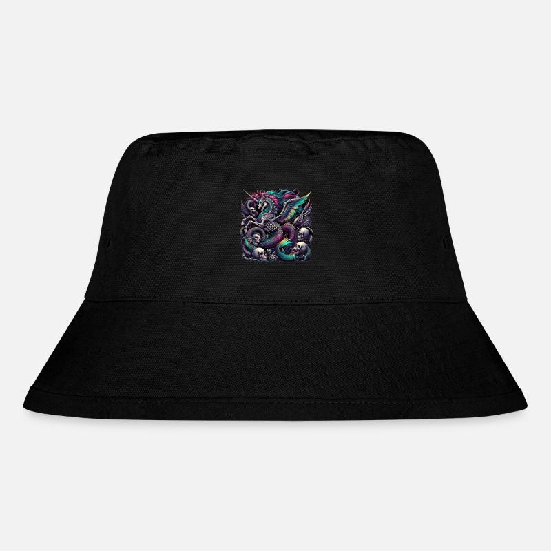 Neon Gothic Unicorn - Stanley/Stella Recycled Bucket Hat - black