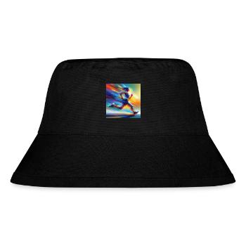 Laufende Frau 2 - Stanley/Stella recycelter Bucket Hat - Schwarz - Vorne