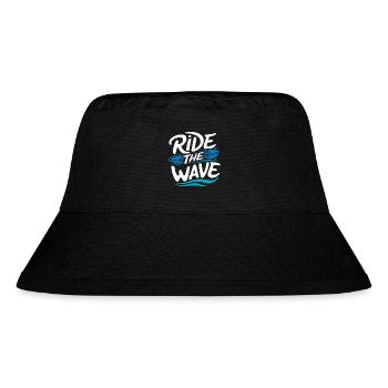 Ride the wave Surfing Surfboard Summer Holiday - Stanley/Stella Recycled Bucket Hat - black - Front