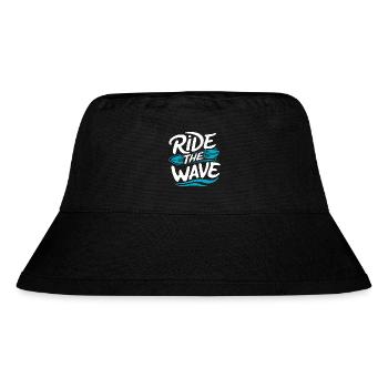 Ride the wave Surfing Surfboard Summer Holiday - Stanley/Stella Recycled Bucket Hat - black - Front