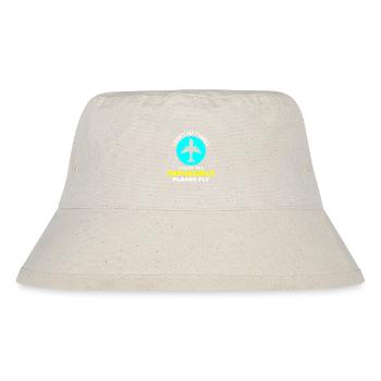 Luft- und Raumfahrtingenieur Flugmechaniker Flugzeug Flugzeug - Stanley/Stella recycelter Bucket Hat - Naturweiß - Vorne