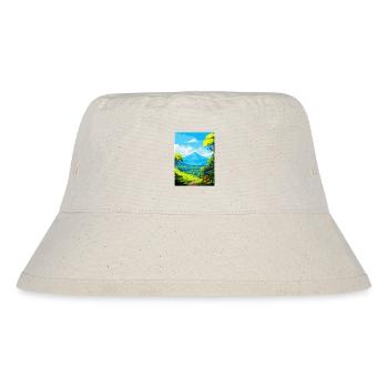 La Réunion Nationalpark Frankreich Reiseplakat WPA - Stanley/Stella recycelter Bucket Hat - Naturweiß - Vorne