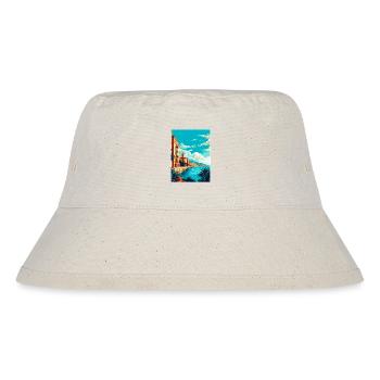 Syrakus Italien Vintage Reiseplakat Souvenir WPA - Stanley/Stella recycelter Bucket Hat - Naturweiß - Vorne