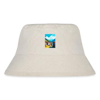 Artvin Türkei Vintage Reiseposter WPA Souvenir - Stanley/Stella recycelter Bucket Hat - Naturweiß - Vorne