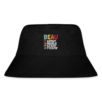 Father's Day Step-Dad 2024 Gift - Stanley/Stella Recycled Bucket Hat - black - Front