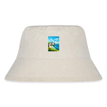 Flamborough Head England Uk Vintage Reiseposter - Stanley/Stella recycelter Bucket Hat - Naturweiß - Vorne