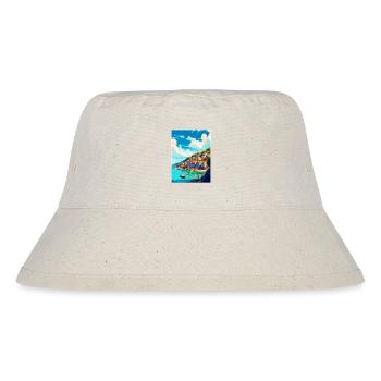 Looe England Uk Vintage Reise Poster Souvenir WPA - Stanley/Stella recycelter Bucket Hat - Naturweiß - Vorne