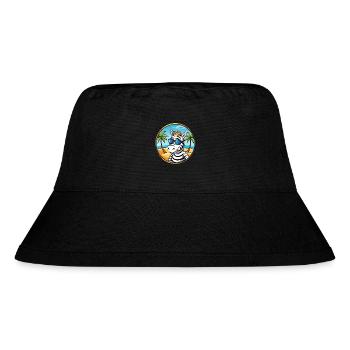 Zebra Lustige Cartoon Sommer Strand Sonnenbrille Cool - Stanley/Stella recycelter Bucket Hat - Schwarz - Vorne
