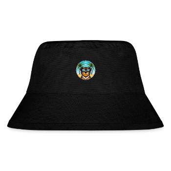Lunettes de soleil Rottweiler Dog Cartoon Summer Beach - Bob recyclé Stanley/Stella - noir - Devant