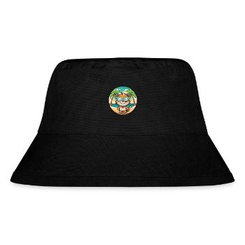 Pixie Bob Cat Breed Cartoon Sunglasses Beach - Stanley/Stella Recycled Bucket Hat - black - Front