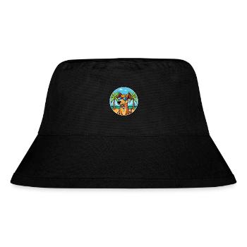 Polnische Jagdhunderasse Cartoon Sonnenbrille Strand - Stanley/Stella recycelter Bucket Hat - Schwarz - Vorne