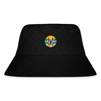 Berger De Beauce Hunderasse Cartoon Sonnenbrille Strand - Stanley/Stella recycelter Bucket Hat - Schwarz - Vorne