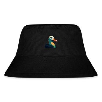 Albatross Cartoon Character Colorful Pet Animal - Stanley/Stella Recycled Bucket Hat - black - Front