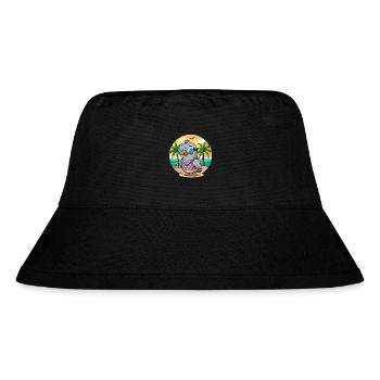 Taube Lustige Cartoon Sommer Strand Sonnenbrille - Stanley/Stella recycelter Bucket Hat - Schwarz - Vorne