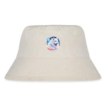 Samoyed watercolors - Stanley/Stella Recycled Bucket Hat - natural - Front