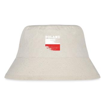 Poland Polish - Stanley/Stella Recycled Bucket Hat - natural - Front