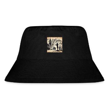 Der Londoner Geiger: Steampunk-Melodien - Stanley/Stella recycelter Bucket Hat - Schwarz - Vorne