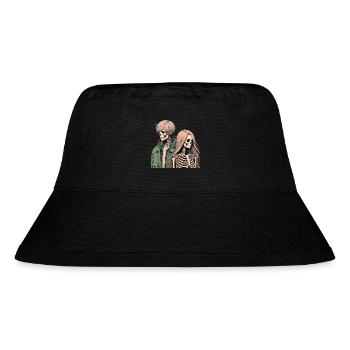 Schließt euch dem Kunstwerk der Skelett-Crew an - Stanley/Stella recycelter Bucket Hat - Schwarz - Vorne