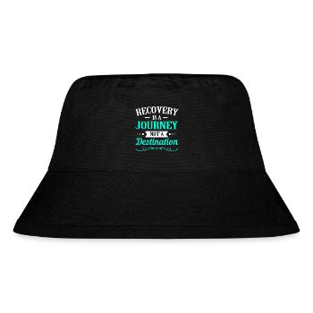 Drogenfrei Sucht Süchtig - Stanley/Stella recycelter Bucket Hat - Schwarz - Vorne