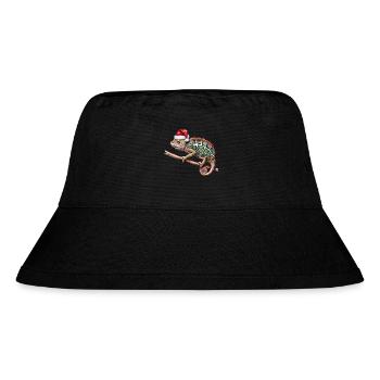 Christmas Chameleon - Stanley/Stella Recycled Bucket Hat - black - Front