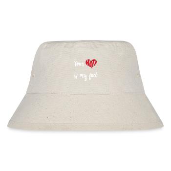 Hass ist mein Treibstoff Stopp Hass Anti Hass - Stanley/Stella recycelter Bucket Hat - Naturweiß - Vorne