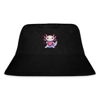 I love you Axolotl - Stanley/Stella Recycled Bucket Hat - black - Front