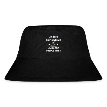 paddle, paddle board, paddle - Stanley/Stella Recycled Bucket Hat - black - Front