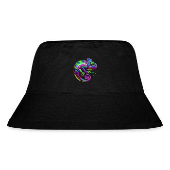 Chamäleon - Stanley/Stella recycelter Bucket Hat - Schwarz - Vorne