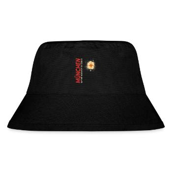 München - Stanley/Stella recycelter Bucket Hat - Schwarz - Vorne