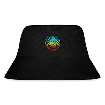 aztec Maya kalender Inka - Stanley/Stella recycelter Bucket Hat - Schwarz - Vorne