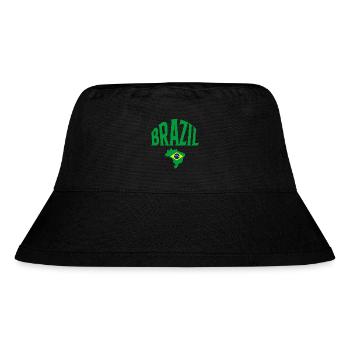Brazil - Stanley/Stella Recycled Bucket Hat - black - Front