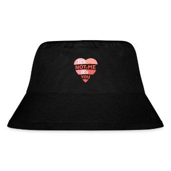 Es liegt nicht an mir, sondern an dir, lustiges Liebeszitat - Stanley/Stella recycelter Bucket Hat - Schwarz - Vorne