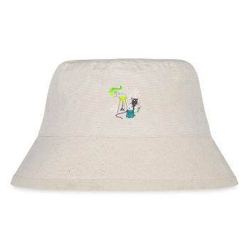 Laborratte chaotische Chemie - Stanley/Stella recycelter Bucket Hat - Naturweiß - Vorne