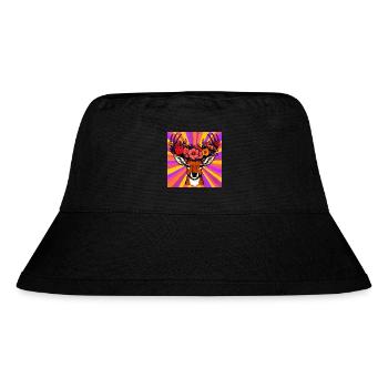 Cerf aux fleurs - Bob recyclé Stanley/Stella - noir - Devant