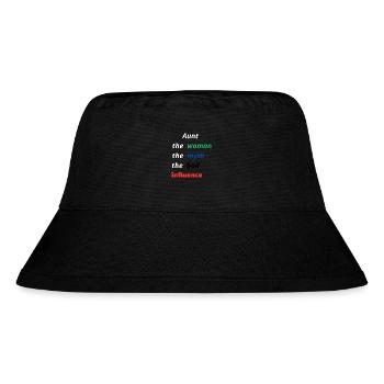 Aunt the woman the myth the bad influence - Stanley/Stella Recycled Bucket Hat - black - Front