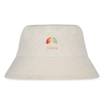 Geburtstagsgeschenk Februar 1935 Jahrgang 89 Jahre - Stanley/Stella recycelter Bucket Hat - Naturweiß - Vorne