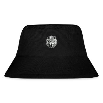 Wolf mit keltischem Knoten 01 - Stanley/Stella recycelter Bucket Hat - Schwarz - Vorne
