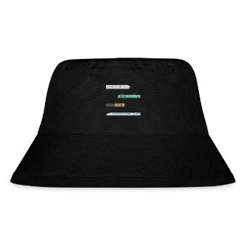 Züge Eisenbahn Lokomotiven Kinder Modeleisenbahn - Stanley/Stella recycelter Bucket Hat - Schwarz - Vorne