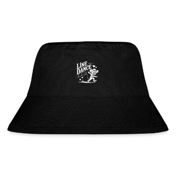 Line Dance Maus lustige Maus tanzt Linedance - Stanley/Stella recycelter Bucket Hat - Schwarz - Vorne