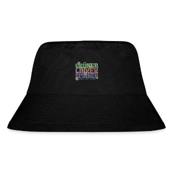 gruener linker spinner - Stanley/Stella recycelter Bucket Hat - Schwarz - Vorne
