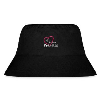 Du bist meine Priorität - Stanley/Stella recycelter Bucket Hat - Schwarz - Vorne