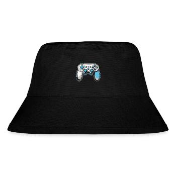 Controller Blue Illustration - Stanley/Stella Recycled Bucket Hat - black - Front